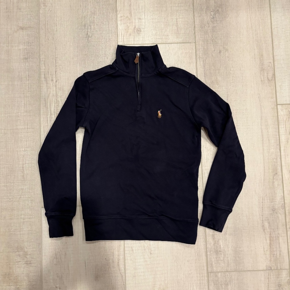 Polo Ralph Lauren Boys 1/4 Zip- Navy size S or 8